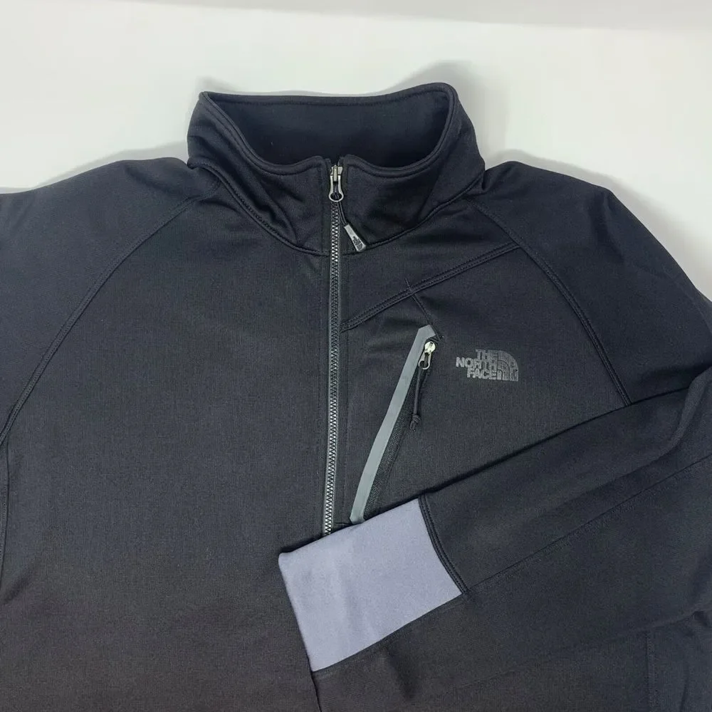 The North Face Men's Pullover Sweatshirt 1/4 Zip‎ Black Size Large